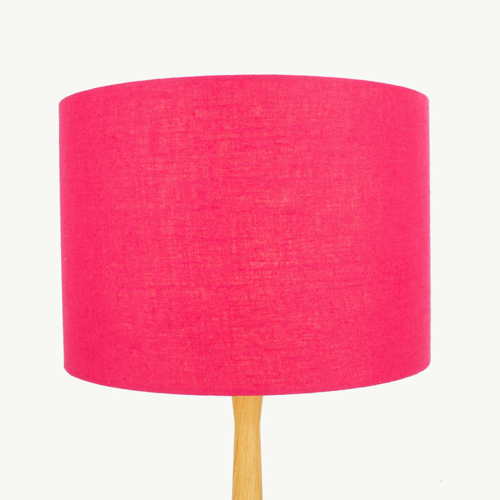 Cyclamen Pink Linen Lampshade - Tropikala