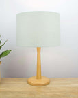 Dark Mint Green Linen Lampshade - Tropikala