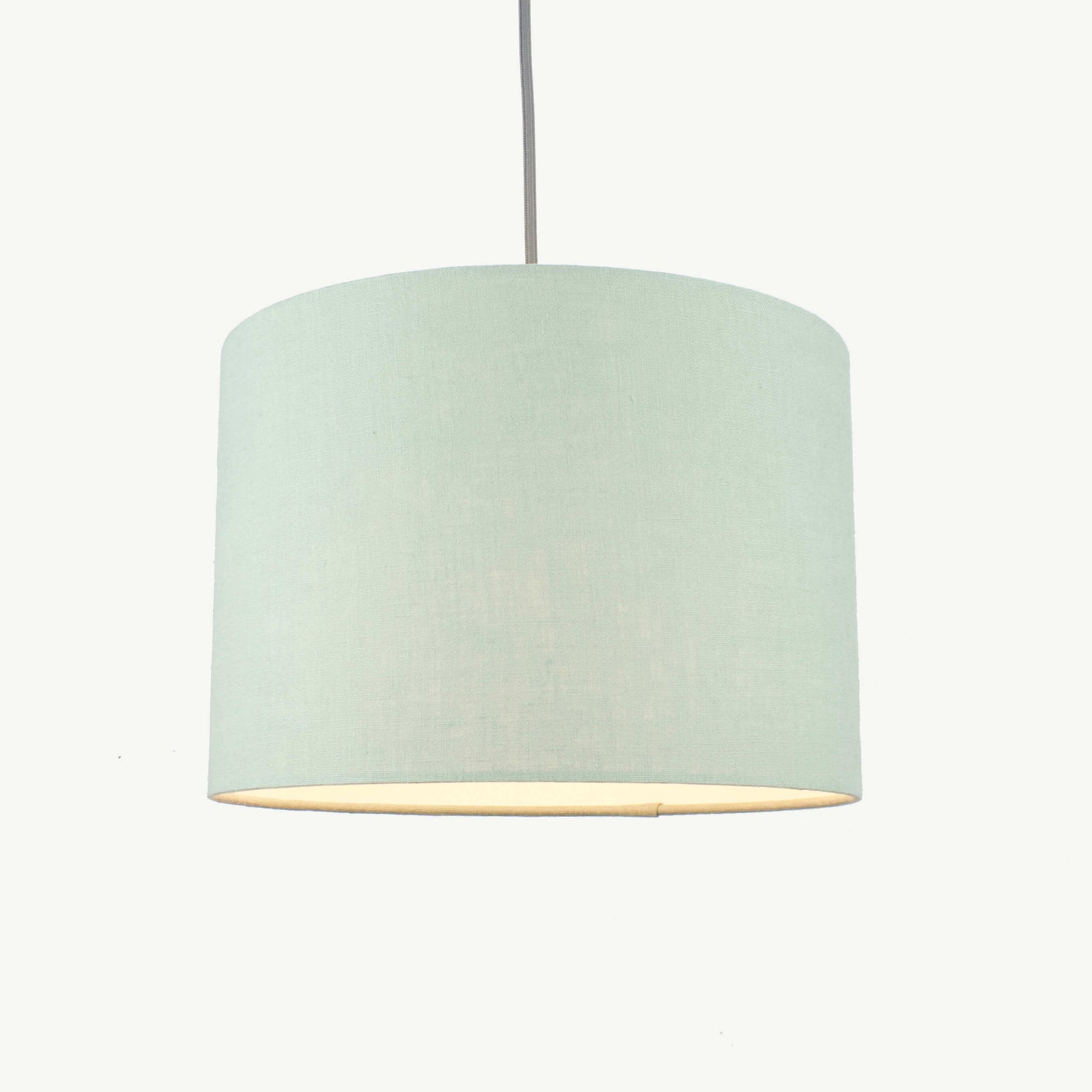 Dark Mint Green Linen Lampshade - Tropikala