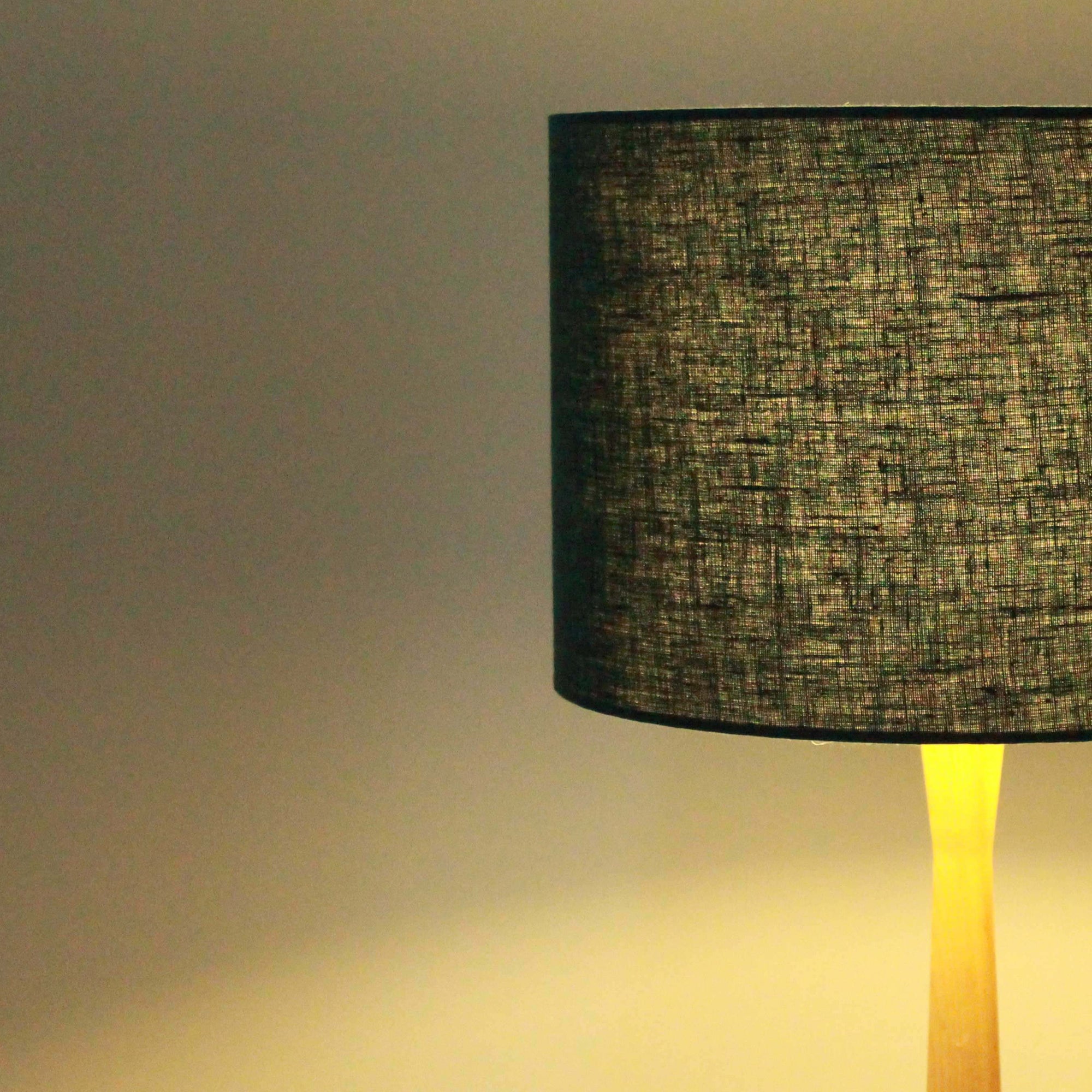 Deep Turquoise Linen Lampshade - Tropikala