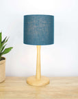 Deep Turquoise Linen Lampshade - Tropikala