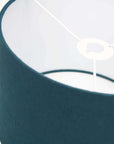 Deep Turquoise Linen Lampshade - Tropikala