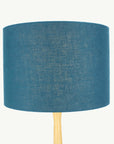 Deep Turquoise Linen Lampshade - Tropikala