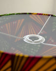 Pink and Green Geometric Triangles African Lampshade