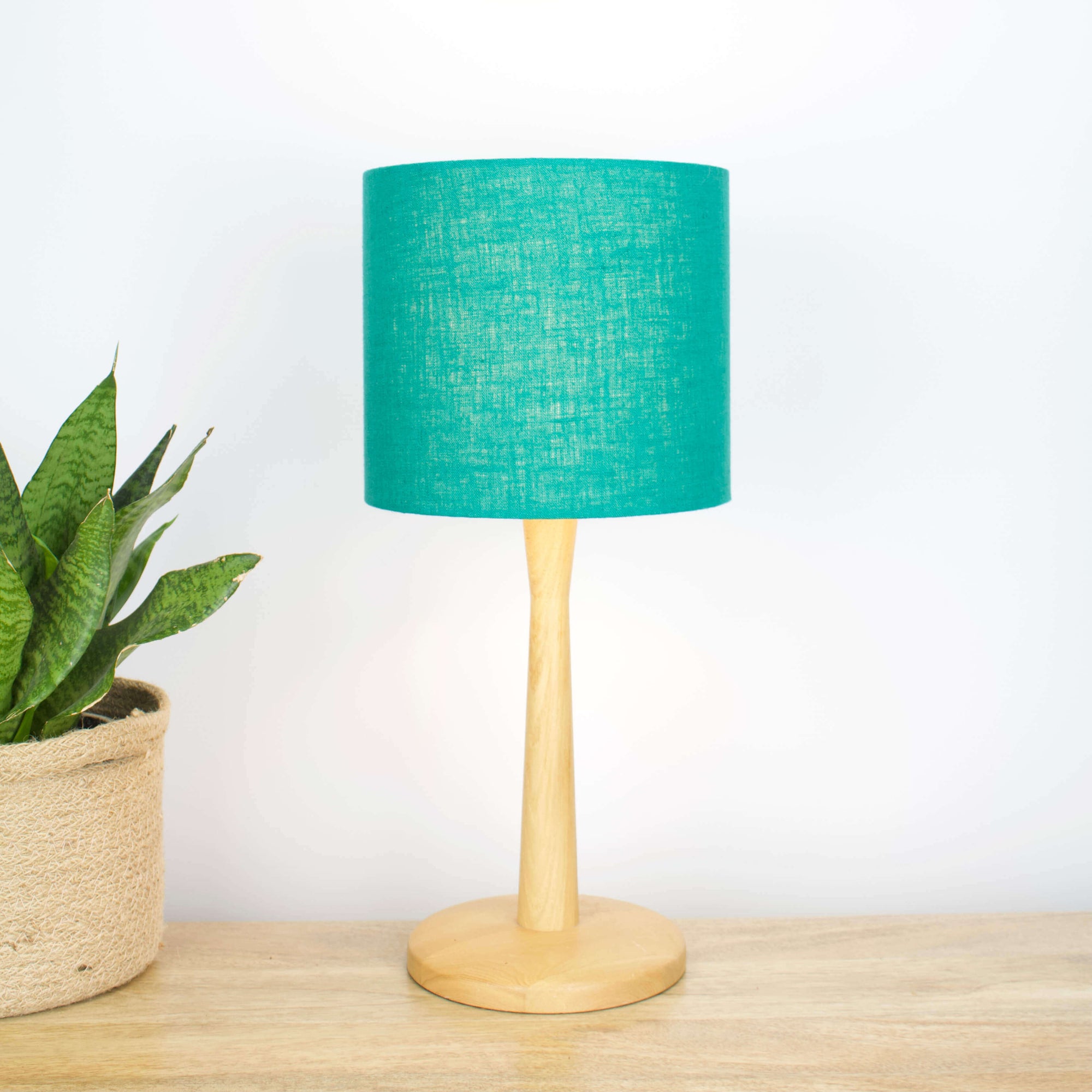 Emerald Green Linen Lampshade - Tropikala