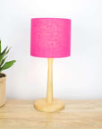 Fuchsia Pink Linen Lampshade - Tropikala
