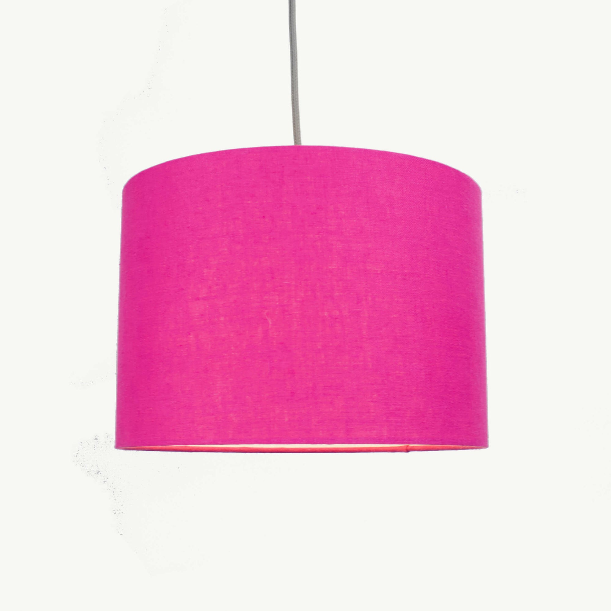 Fuchsia Pink Linen Lampshade - Tropikala