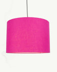 Fuchsia Pink Linen Lampshade - Tropikala