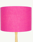 Fuchsia Pink Linen Lampshade - Tropikala