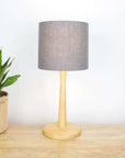 Graphite Grey Linen Lampshade - Tropikala
