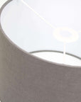 Graphite Grey Linen Lampshade - Tropikala