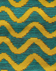 Green and Yellow Waves African Lampshade - Tropikala
