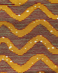 Mustard Yellow and Lime Waves African Lampshade - Tropikala