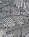 Black and White Banana Leaf Lampshade - Tropikala