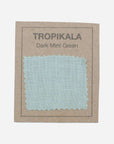 Dark Mint Green Linen Lampshade - Tropikala