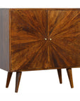 Sol Mango Wood Cabinet in Chestnut