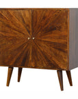 Sol Mango Wood Cabinet in Chestnut
