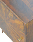 Sol Mango Wood Cabinet in Chestnut