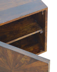 Sol Mango Wood Cabinet in Chestnut