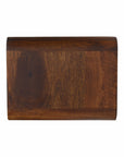 Karera Floating Mango Wood Console in Chestnut