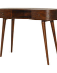 Floro Mango Wood Desk in Chestnut