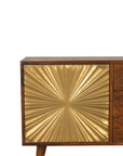 Manila Dark Mango Wood Gold Sideboard