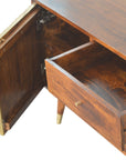 Manila Dark Mango Wood Gold Sideboard