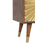 Manila Dark Mango Wood Gold Sideboard