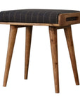 Jaya Pewter Tweed Mango Wood Stool