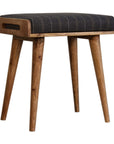 Jaya Pewter Tweed Mango Wood Stool