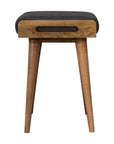 Jaya Pewter Tweed Mango Wood Stool