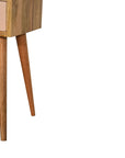 Nusa Mango Wood Bedside Table in Blush