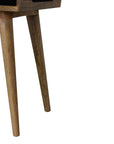 Jaya Black Velvet Mango Wood Stool