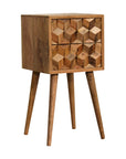 Lapua Mango Wood Bedside Table in Oak