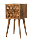 Lapua Mango Wood Bedside Table in Oak