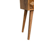 Lapua Mango Wood Bedside Table in Oak