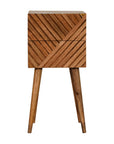 Awsa Mango Wood Beside Table in Oak