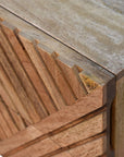 Awsa Mango Wood Beside Table in Oak