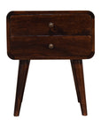 Batu Mango Wood Bedside Table in Walnut