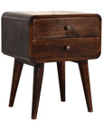 Batu Mango Wood Bedside Table in Walnut