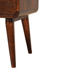 Batu Mango Wood Bedside Table in Walnut