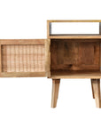 Savannah Mango Wood Bedside Table in Oak
