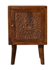 Toba Dark Mango Wood Bedside Table