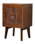 Toba Dark Mango Wood Bedside Table