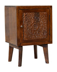 Toba Dark Mango Wood Bedside Table
