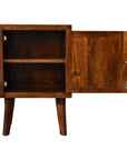 Toba Dark Mango Wood Bedside Table