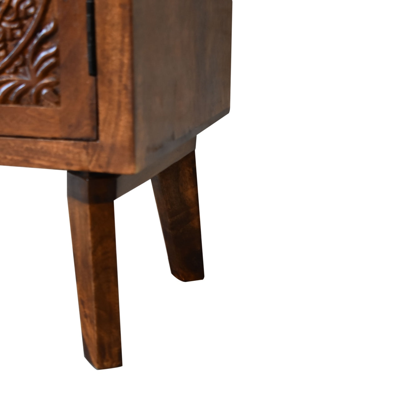 Toba Dark Mango Wood Bedside Table