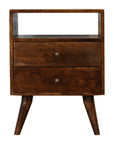 Olden Mango Wood Bedside Table in Chestnut