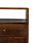 Olden Mango Wood Bedside Table in Chestnut