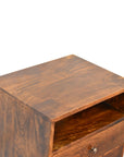 Olden Mango Wood Bedside Table in Chestnut